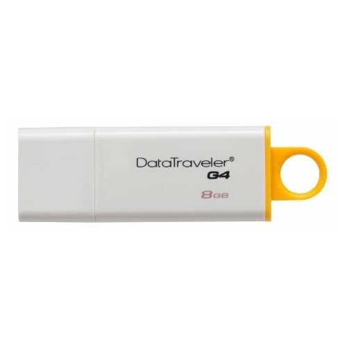 Флешка Kingston DataTraveler G4 128 GB, белый/зеленый