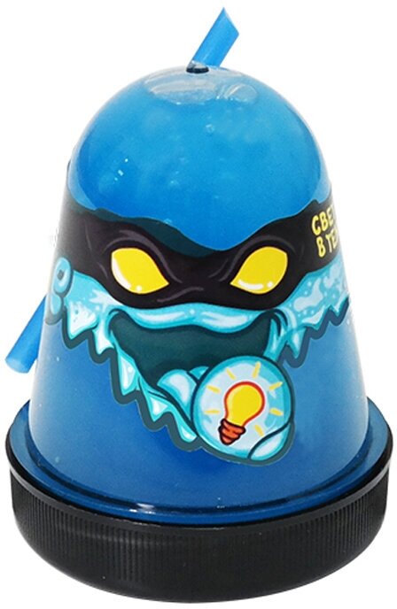 Слайм Slime "Ninja", синий, светится в темноте, 130г