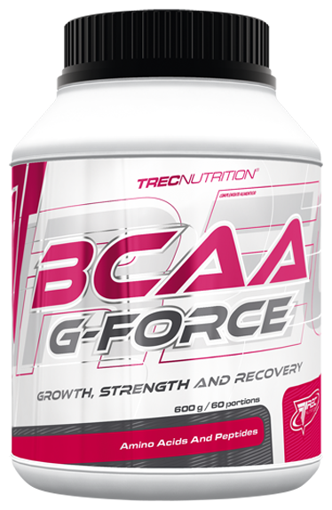 BCAA спорт питание + L глютамин, 300 гр, Trec Nutrition BCAA 8:2:1 G-Force, вкус: апельсин