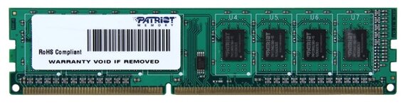 Оперативная память Patriot Memory SL 4 ГБ DDR3 1600 МГц CL11 (PSD34G160081)