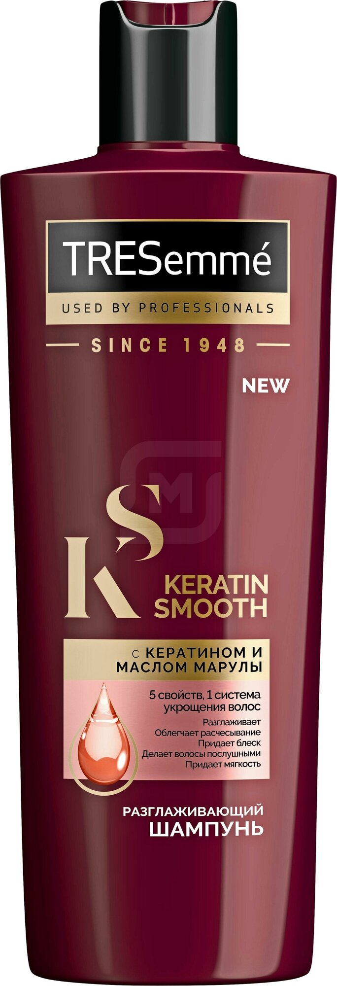 Шампунь для волос TRESEMME Keratin smooth разглаживающий с кератином и маслом марулы, 400мл, Россия, 400 мл