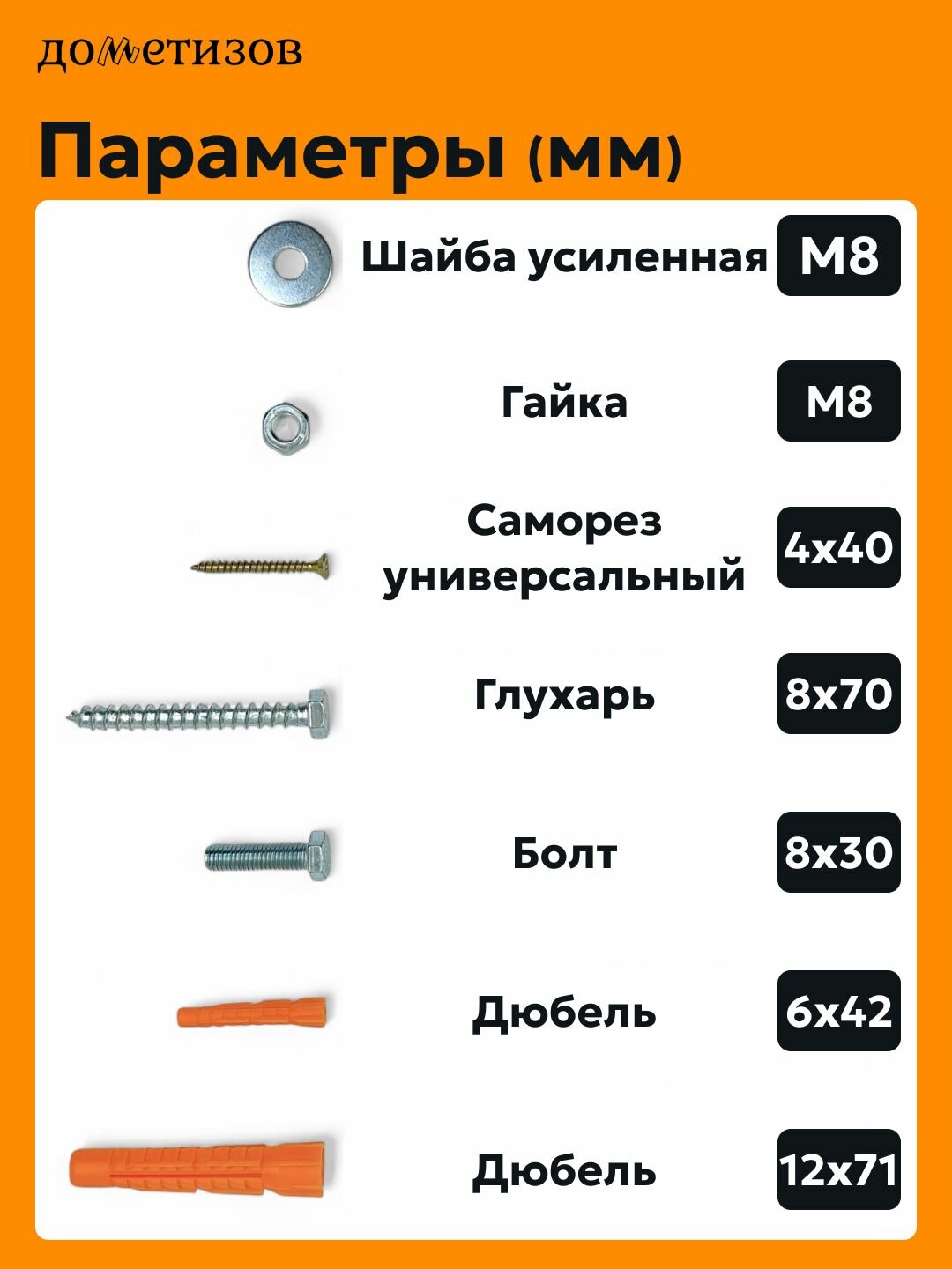 Комплект крепежа для установки сплит-системы, 1 шт — фото 1