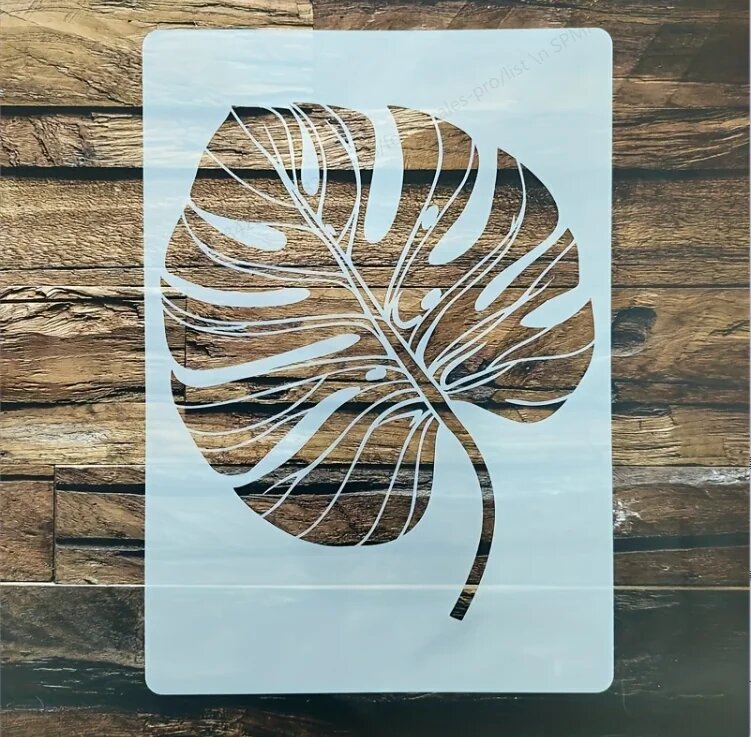 A4 29*21 см DIY трафареты в виде листьев настенная живопись раскраска для скрапбукинга тиснение альбом декоративная бумажная открытка шаблон стена