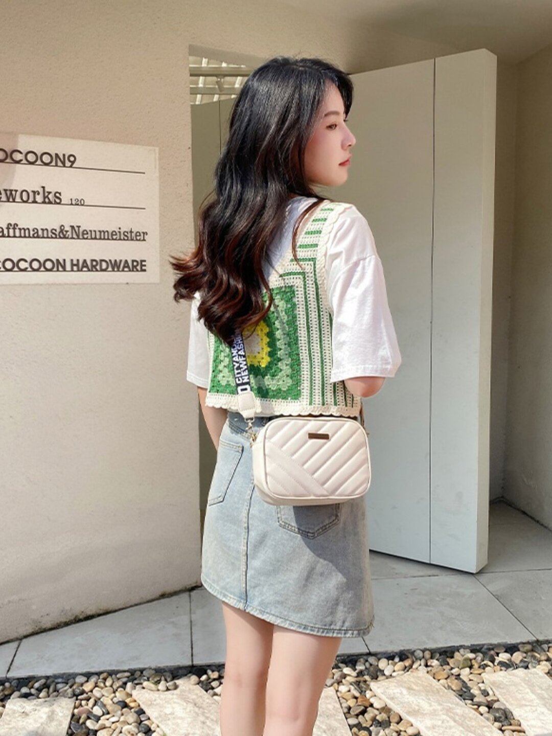 Сумка кросс-боди  кросс боди, белый, — фото 1