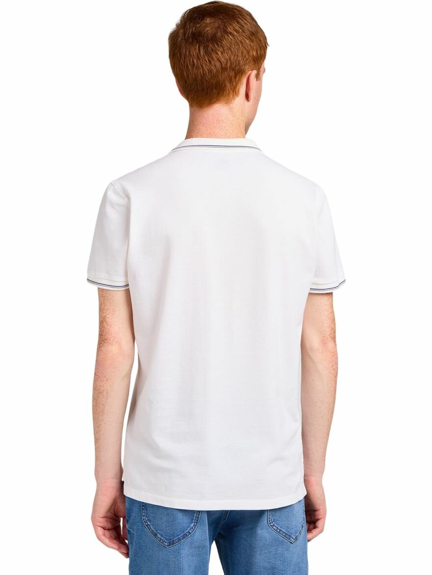 Поло Lee Men Pique Polo, размер L, белый — фото 1