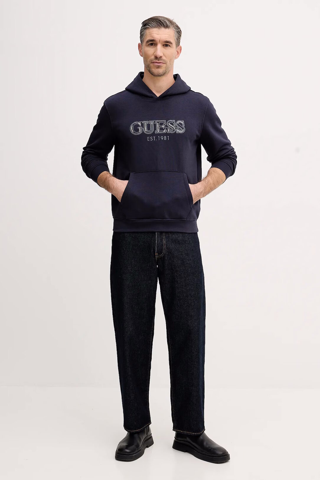 Толстовка GUESS, размер M, , синий — фото 1