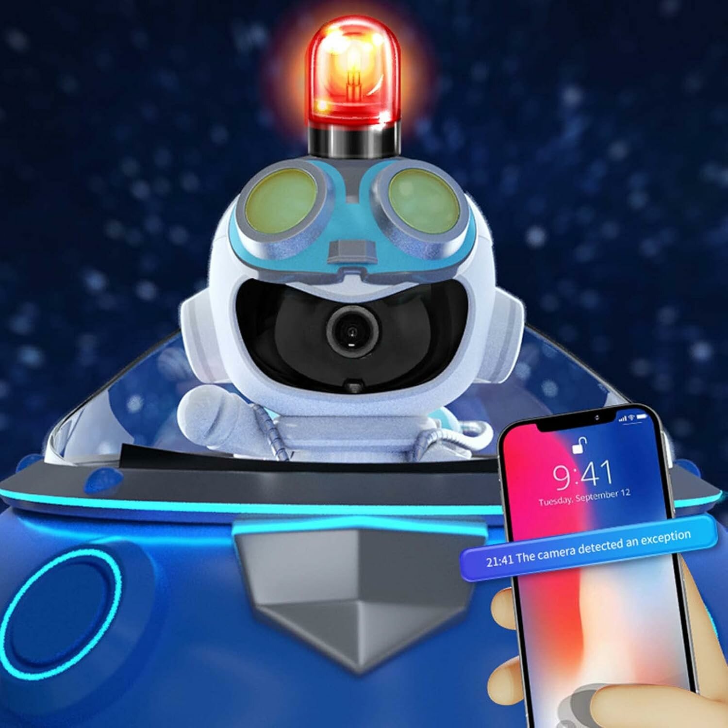 3MP беспроводная WiFi Smart Robot IP-камера — фото 1