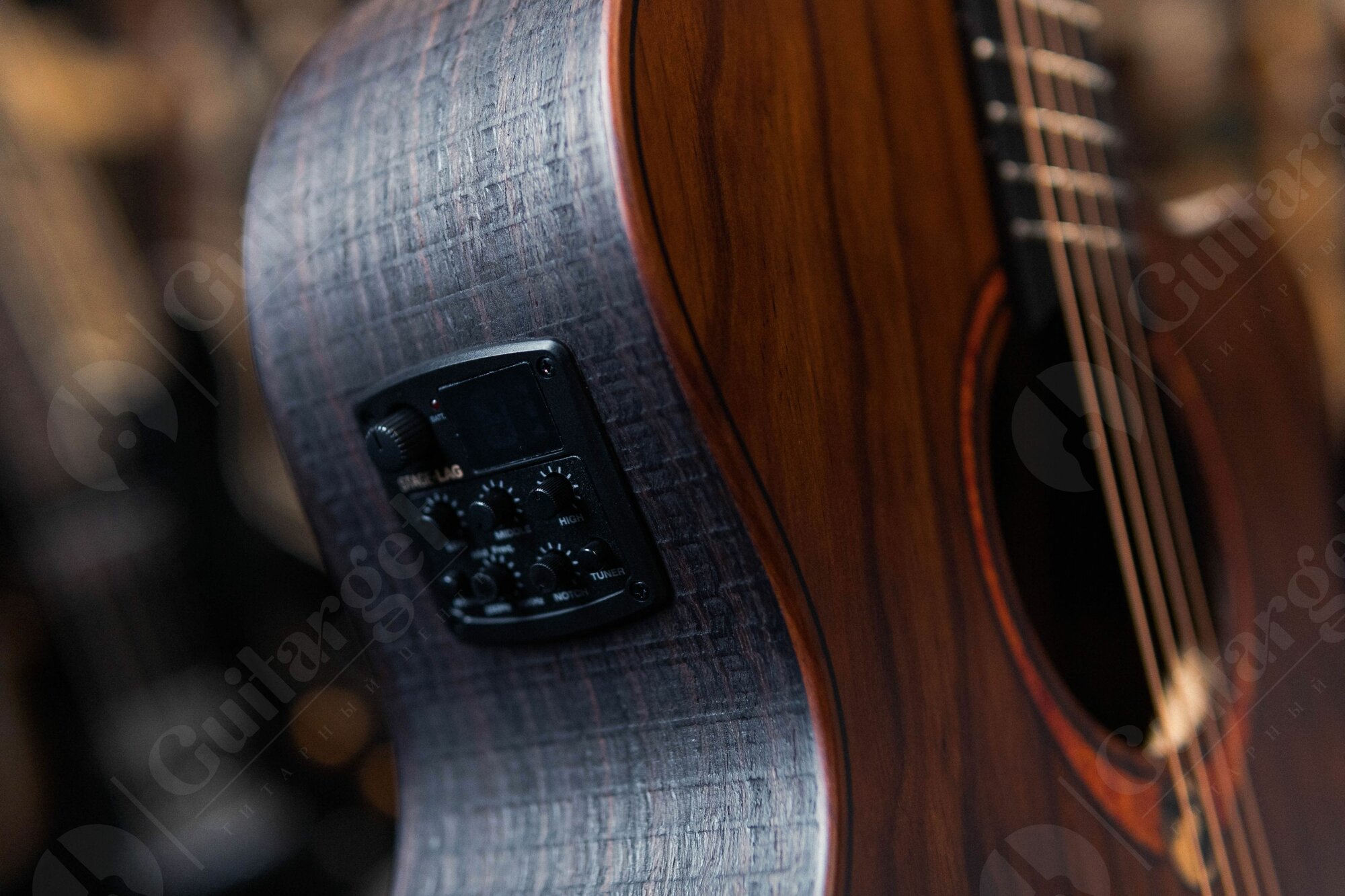 Электроакустическая гитара Lag Sauvage-ACE с чехлом — фото 1