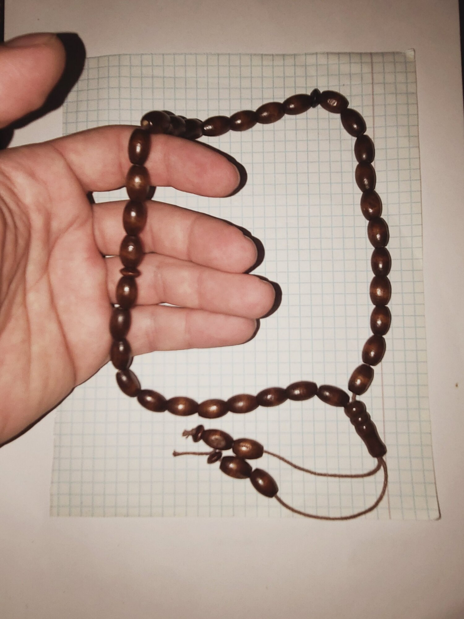 Чётки, дерево, 10 шт., длина 30 см, black — фото 1