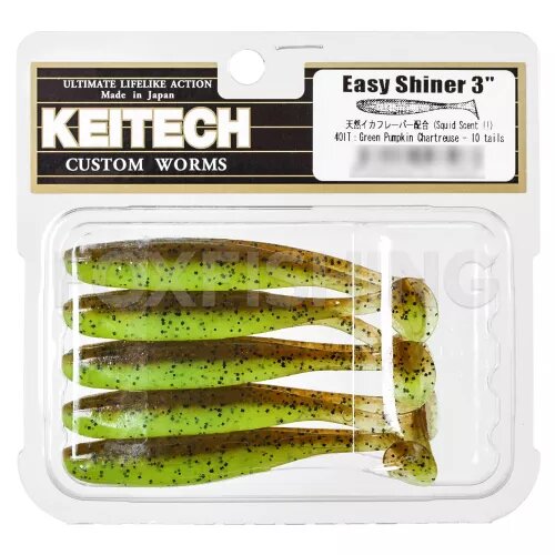 Силиконовая приманка Keitech Easy Shiner 3 7,5см. вес: 2,2гр. 10шт. #401