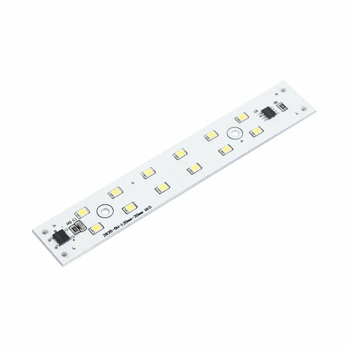 фото Светодиодная линейка 2835, 2х6 led, 220v, 5w, 120mm, d175, white. кол-во 2 шт. icled
