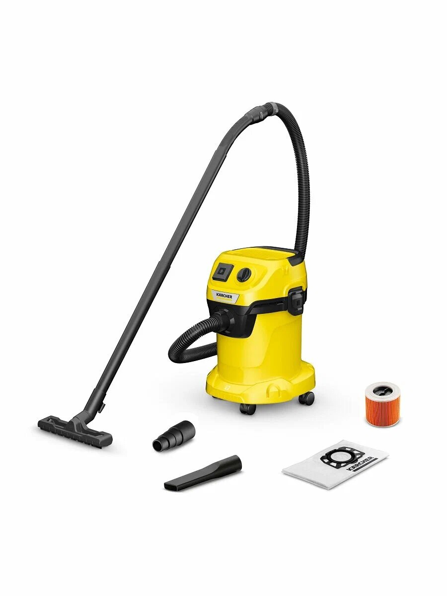 Пылесос Karcher WD 3 P V-17/4/20 YYY (1.628-170) для уборки сухого и влажного мусора