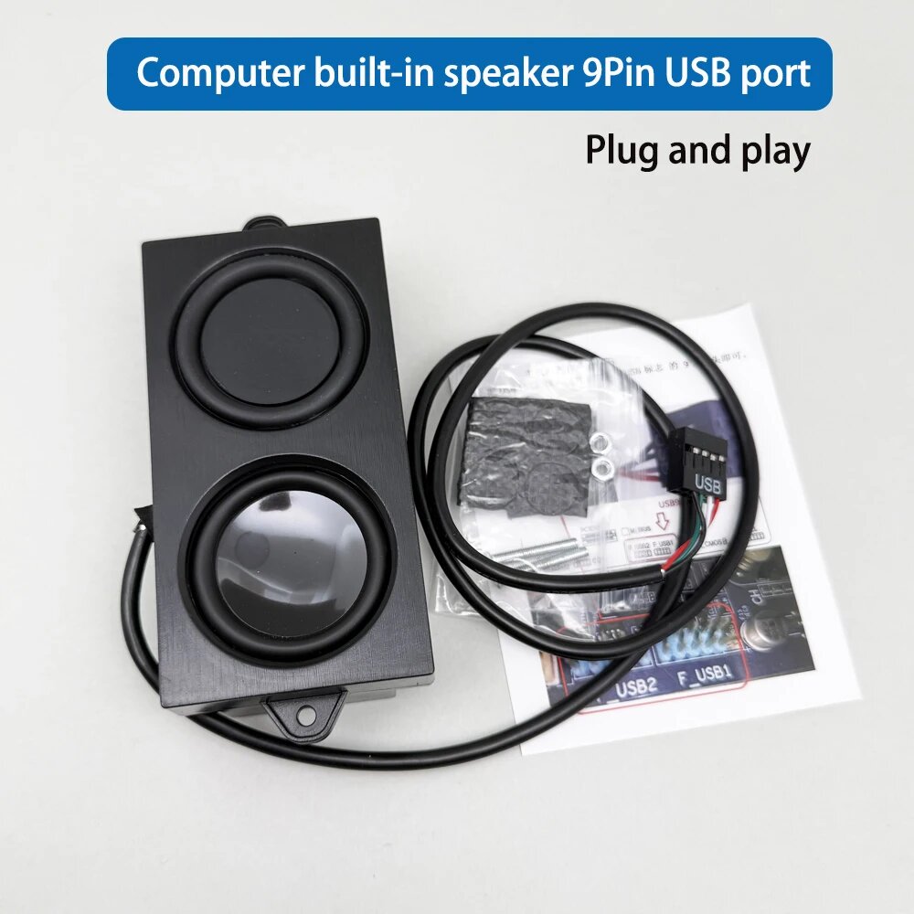 ETAxopowo 9-контактные USB-динамики 5Вт