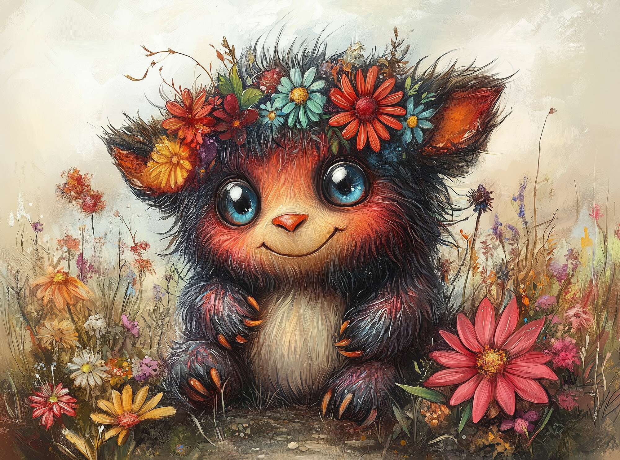 Пазл Алма мини 150 деталей. Разноцветный монстр — фото 1