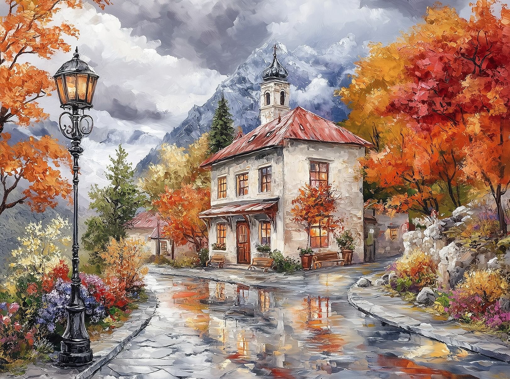 Пазл Алма мини 150 деталей. Город после дождя — фото 1