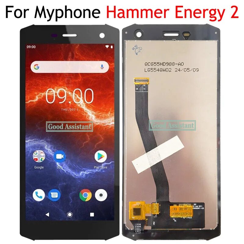 5,5-дюймовый черный для Myphone Hammer Energy 2, ЖК-дисплей, дигитайзер сенсорного экрана, панель в сборе, запасные части