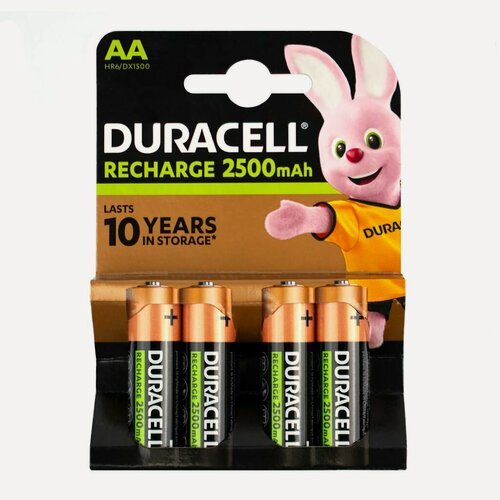 Изображение товара Аккумулятор NiMH DURACELL RECHARGE HR6 2500 мAч BL-4