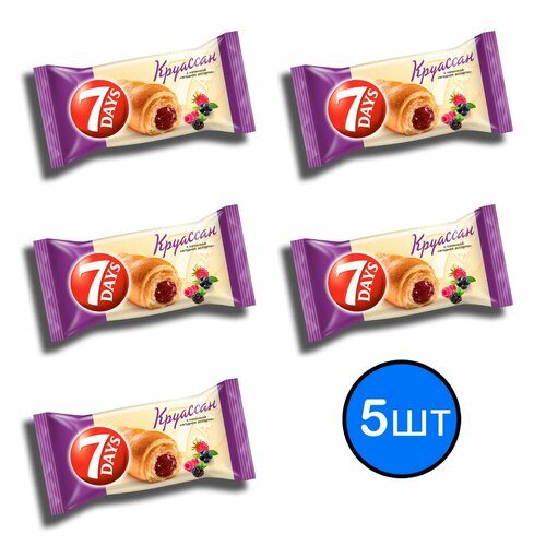 фото Круассан с начинкой ягодное ассорти 7days, 65г х 5шт