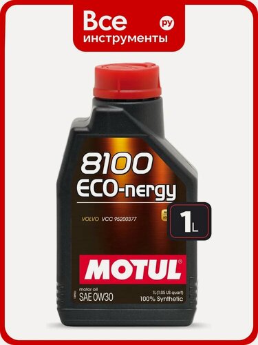 Изображение товара Моторное масло MOTUL 8100 ECO‑ENERGY 0W30 синтетическое для дизельных и легковых автомобилей