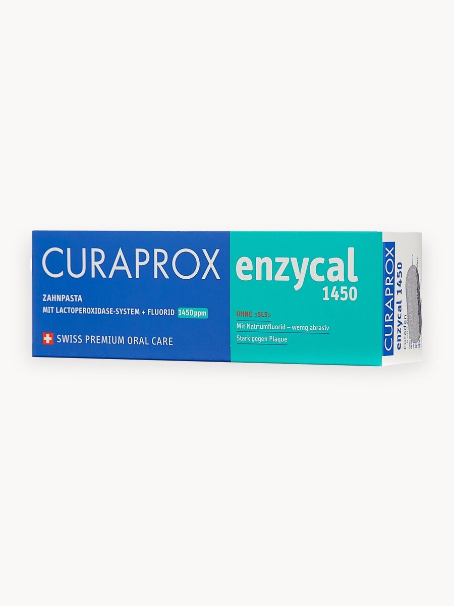 Зубная паста CURAPROX Enzycal 1450, 75ml, 1450 ppm