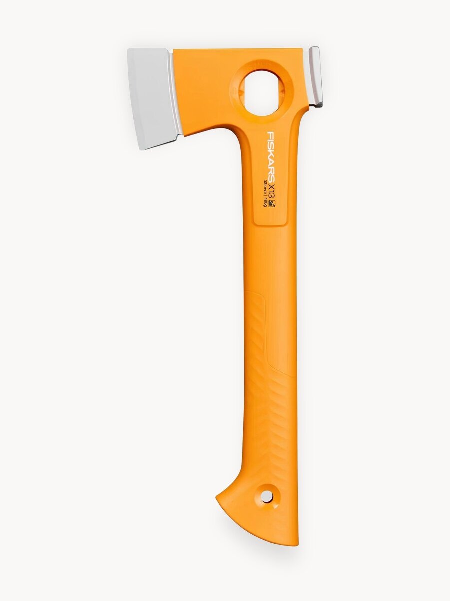 Топор FISKARS X13, 0.48 кг, туристический, универсальный, в чехле (1069101)