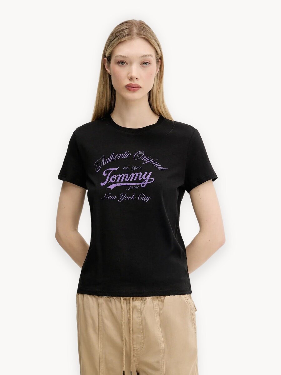 Футболка Tommy Jeans, размер M, черный