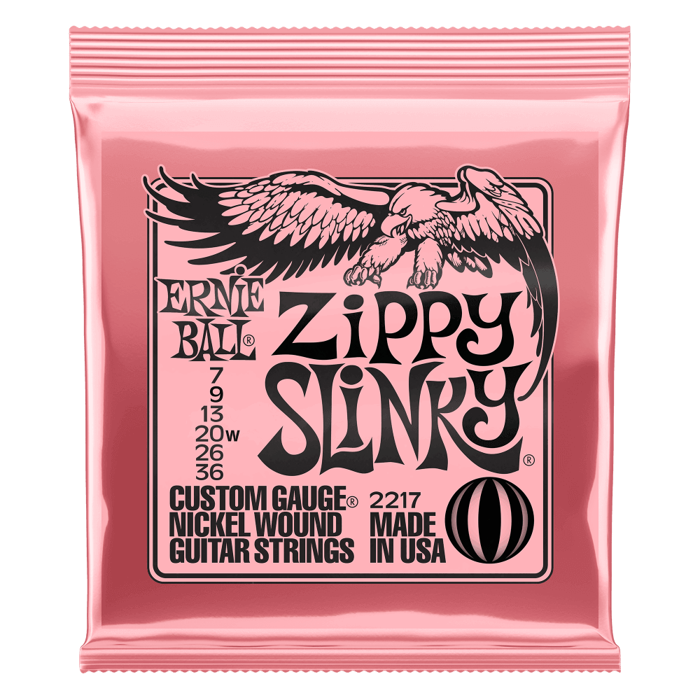 Струны для электрогитары Ernie Ball 2217 Nickel Wound Slinky Zippy 7-36, Ernie Ball (Эрни Бол)