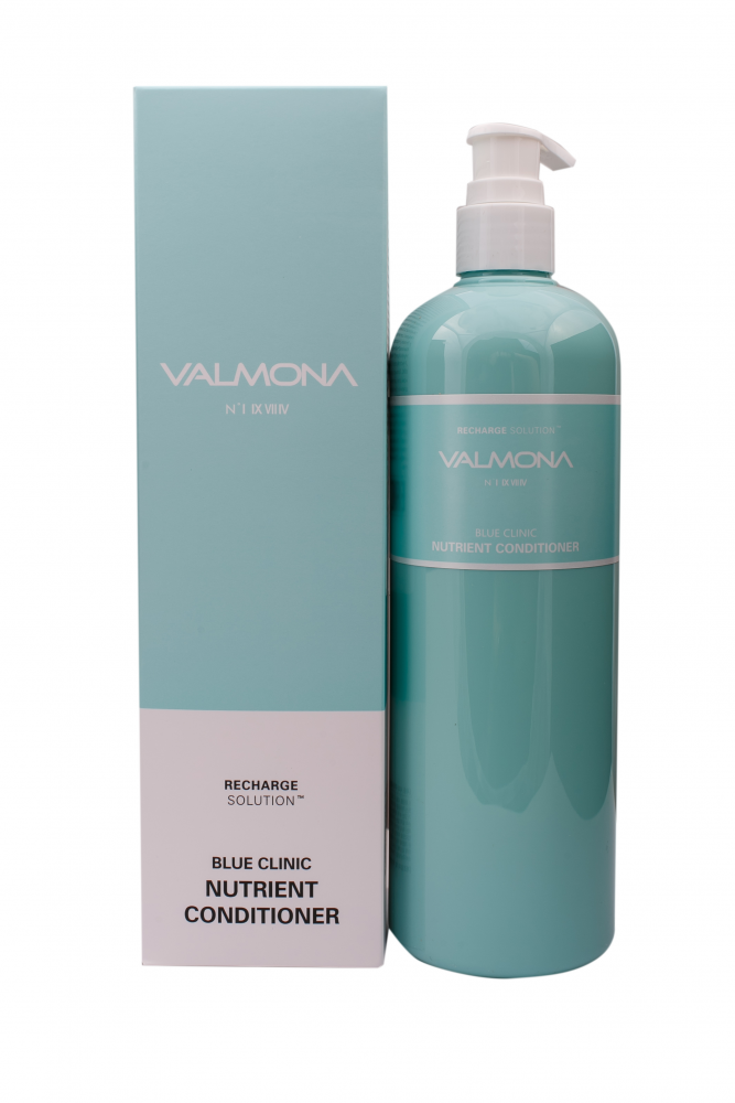 VALMONA Кондиционер для волос увлажнение Recharge Solution Blue Clinic Nutrient Conditioner,480 мл