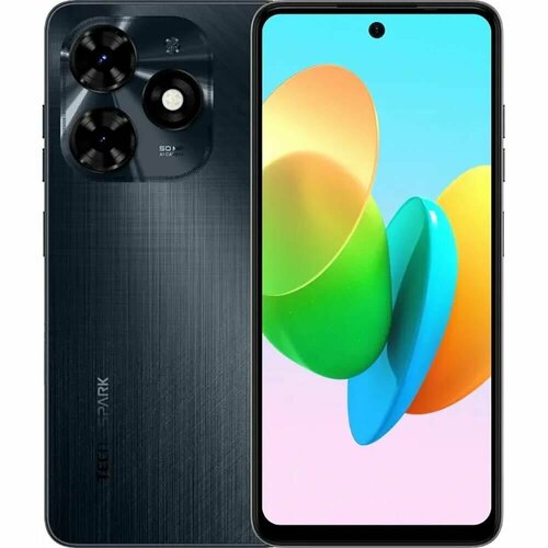 Смартфон Tecno Spark 20c 8128GB RU Gravity Black 12900₽