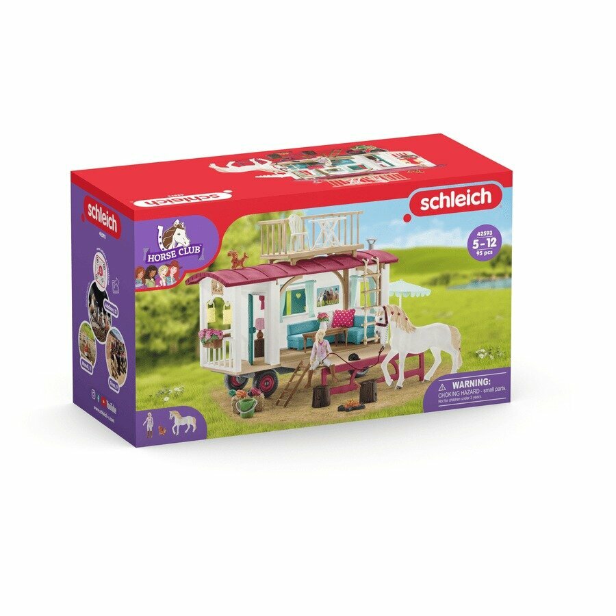 Игровой набор "Фургон для тайных встреч клуба" Schleich Horse Club/ для детей от 5 лет/ Шляйх 42593