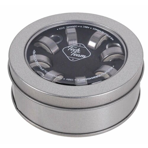 Подшипники скоростные 608 размер циркониевое напыление ABEC-11 8 шт8 шайб4 спейсера Ceramic skate 3596₽