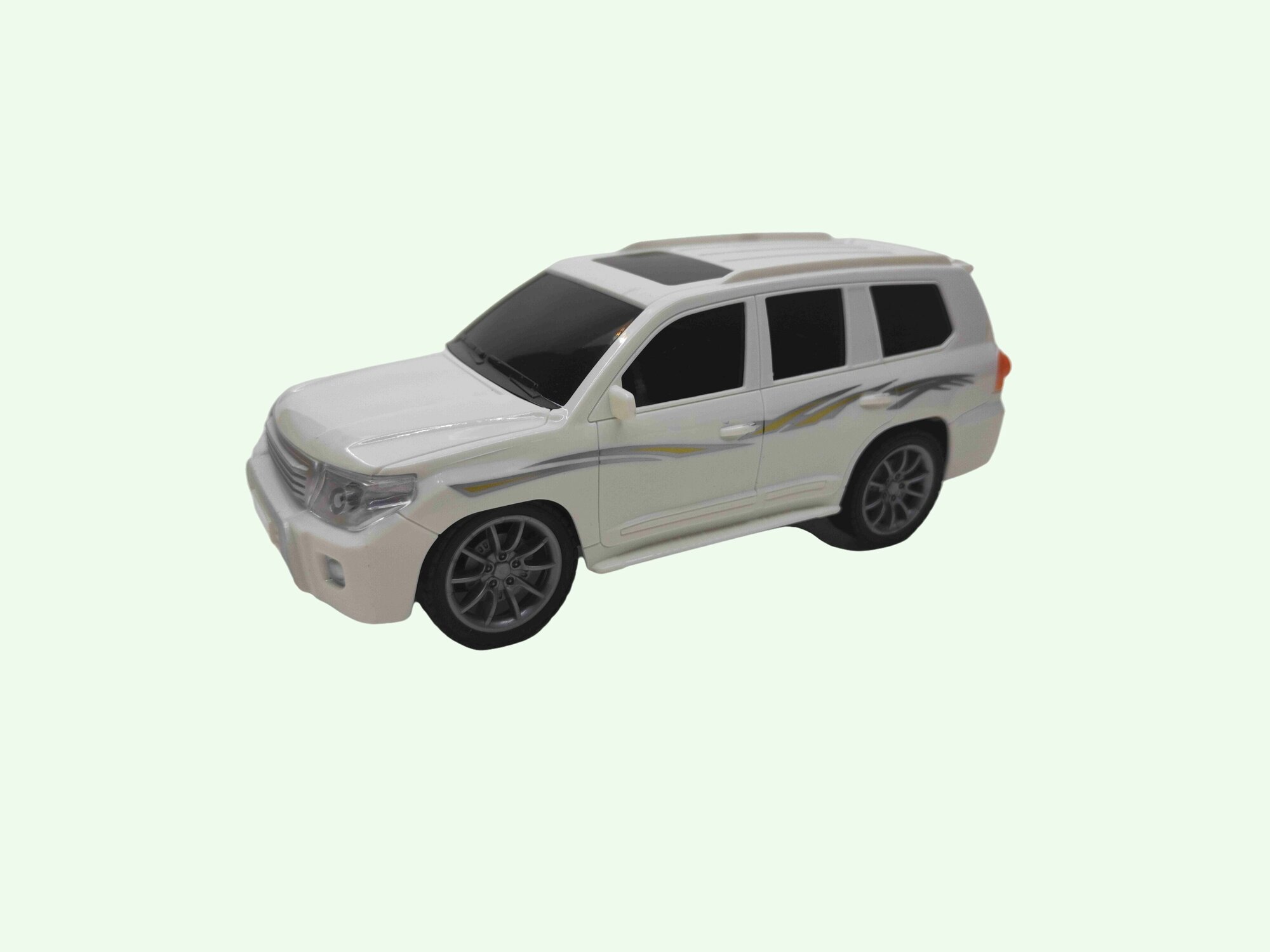 Радиоуправляемая машинка TOYOTA LAND CRUISER 200 1:16, Белый 22 см