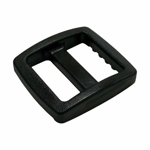 Рамка пряжка пластиковая регулировочная 20 мм для рукоделия, одежды, сумок, стропы / черная, K1041N-20