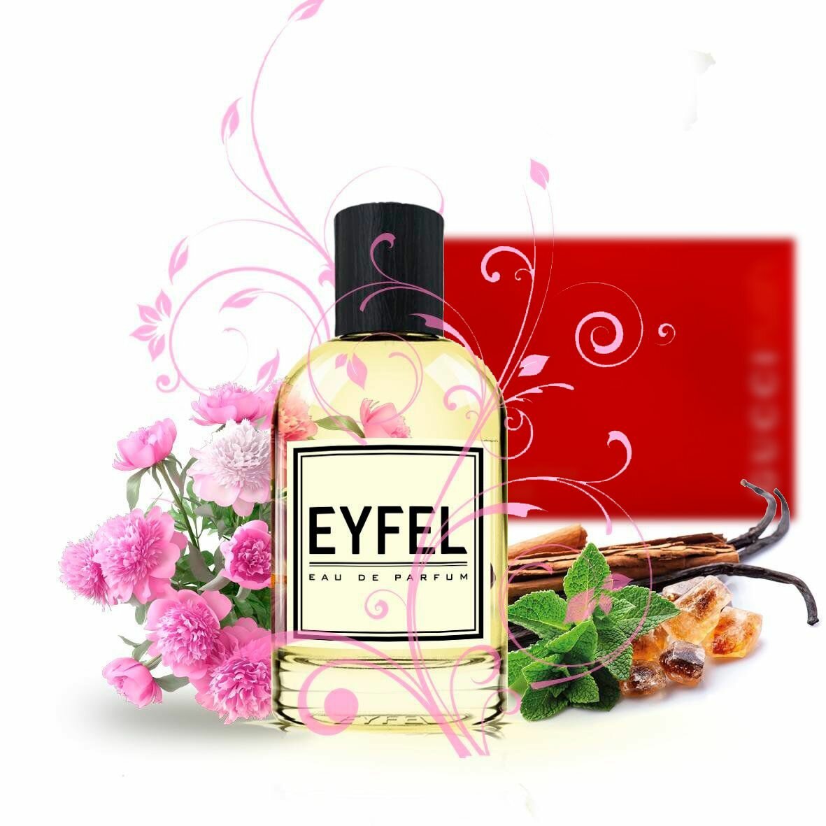 EYFEL Женские духи EYFEL W14 Gucci Rush, шипровые фруктовые, 50 мл