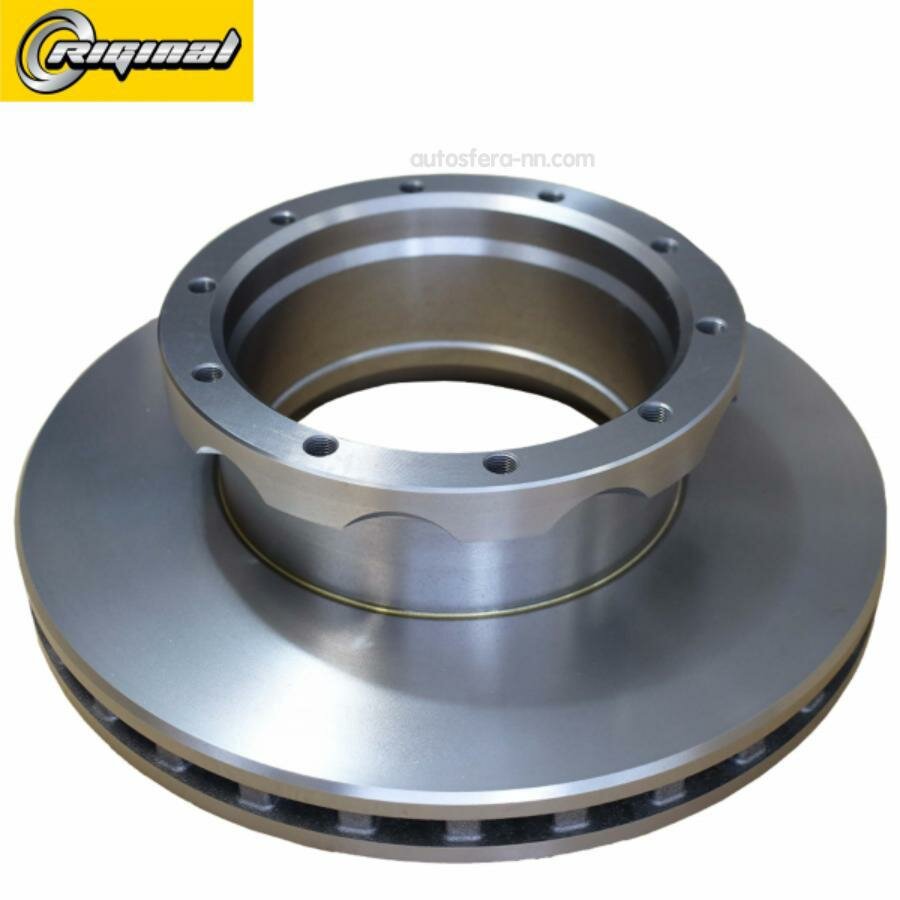 RIGINAL RG93087900 Диск тормозной КАМАЗ 5490/Mercedes Actros передний вентил.(430/211,1х45/132 10n-238-M14x1.5) Riginal