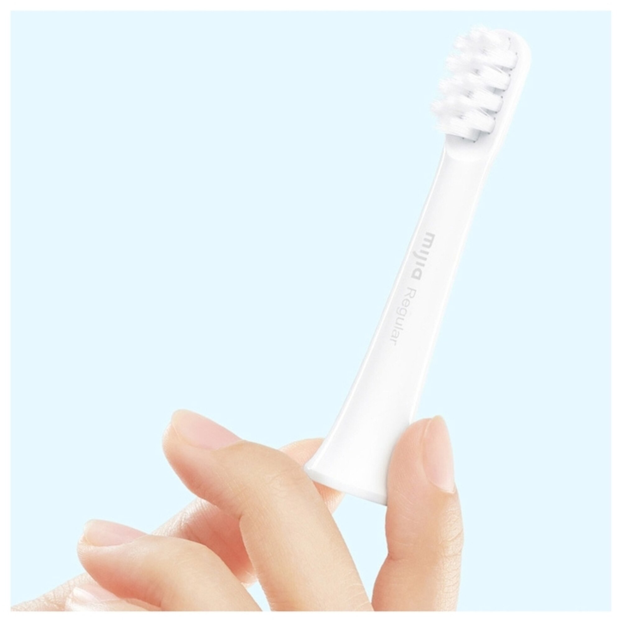 Сменные насадки для зубной щетки Xiaomi Mijia Sonic Electric Toothbrush T100 (3 шт) (MBS302) white — фото 1