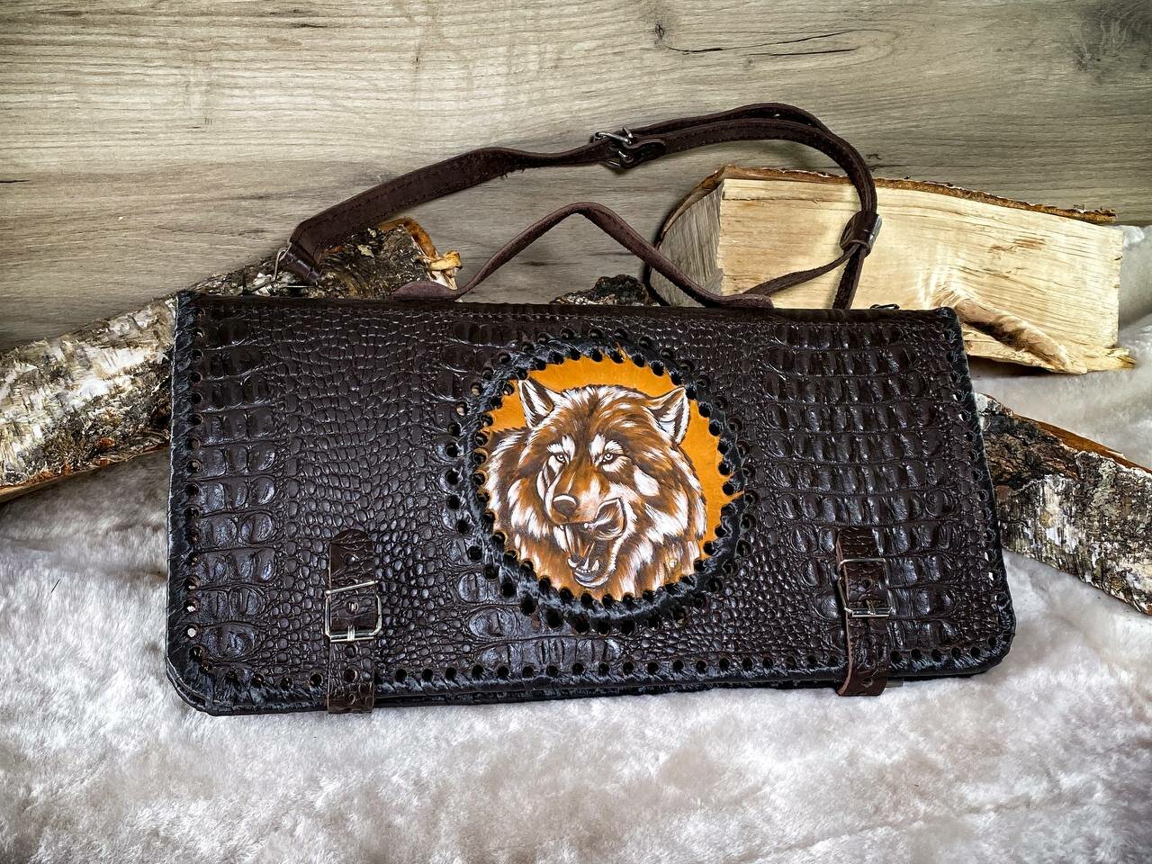 Топор Скиф с ножом в сумке (кожа) — фото 1