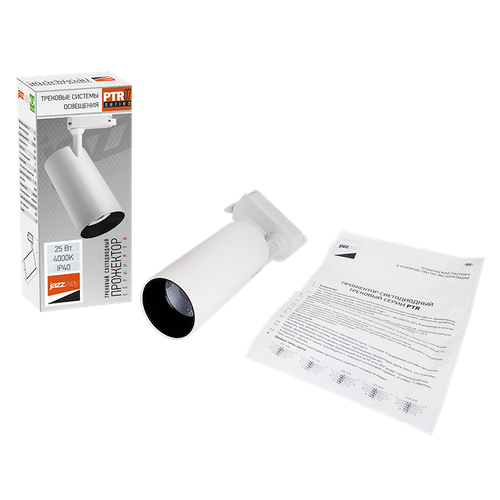 Светильник трековый PTR 0725 25 Вт 4000K 24° WH JAZZWAY (IP 40) (5015227) белый