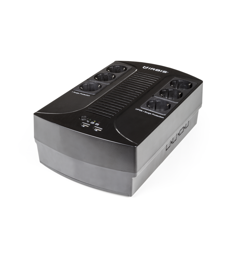 Источник бесперебойного питания IRBIS UPS Personal plus 800VA/480W AVR 6xSchuko outlets(6 w battery support) 1 years warranty