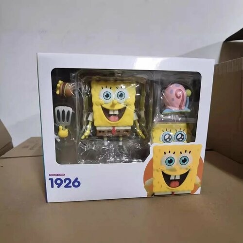фото Фигурка губка боб bandai 10 см, with box, желтый
