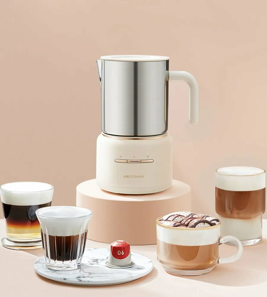 Картинки Вспениватель молока Xiaomi Youpin Scishare S3103 Electric Milk Frother Machine, Белый
