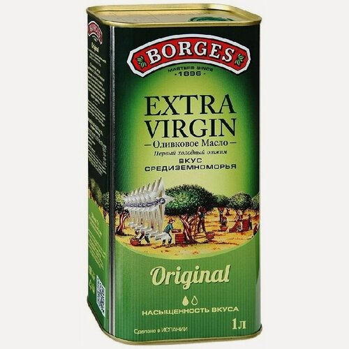 Изображение товара Масло BORGES оливковое Extra Virgin /жесть/ 1000мл