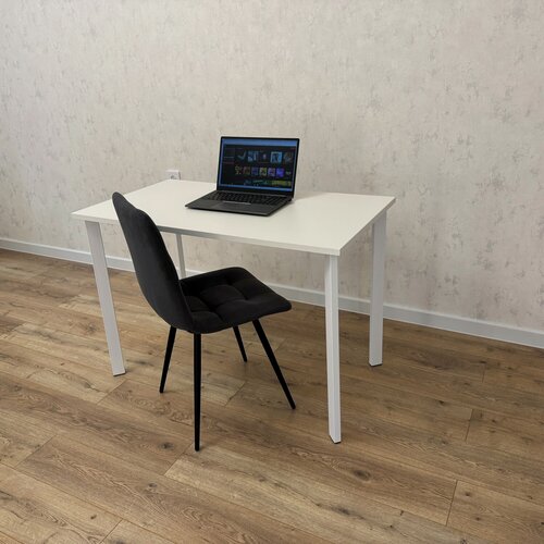 Изображение товара Письменный стол Компьютерный Белый 110*70 см. Ножки белые