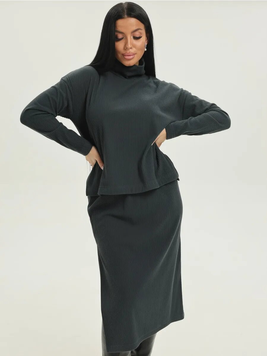 Комплект одежды LOVETEX.STORE, размер 54, графит — фото 1