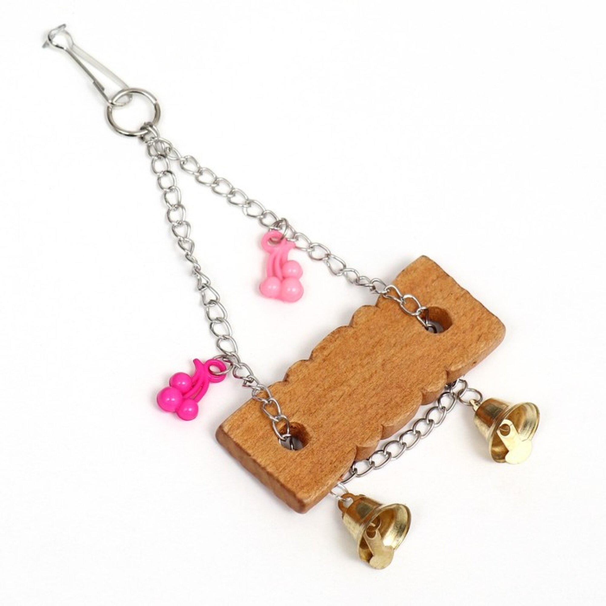 Игрушка для птиц Adel Pet "Качели" пластик с колокольчиками