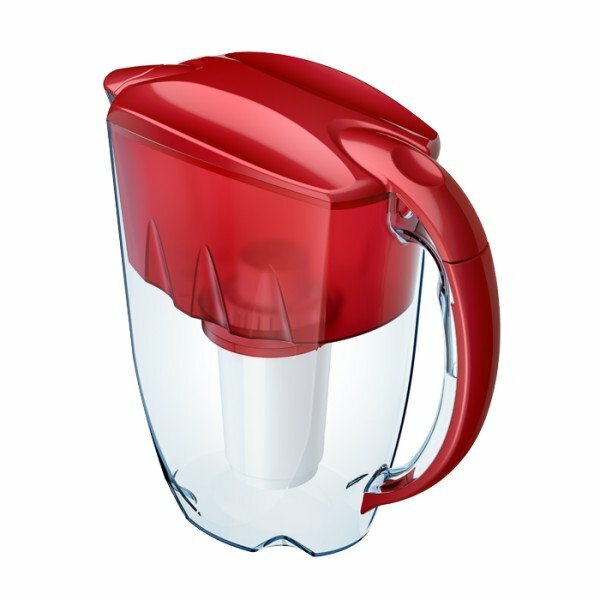 Аквафор Гратис - вместительный фильтр кувшин - красный - очищает до 2.8 литров воды — фото 1