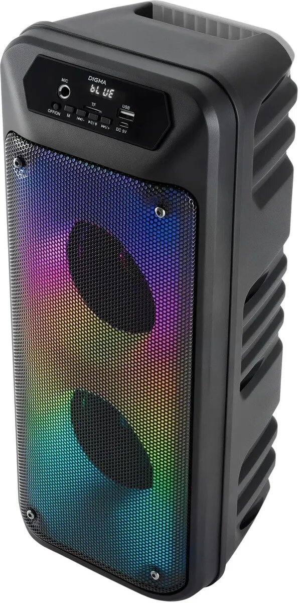 Минисистема Digma D-MC1705 черный 100Вт FM USB BT micro SD — фото 1