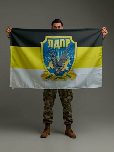 Изображение товара Флаг ЛДПР, 70х105 см на сетке для флагштока