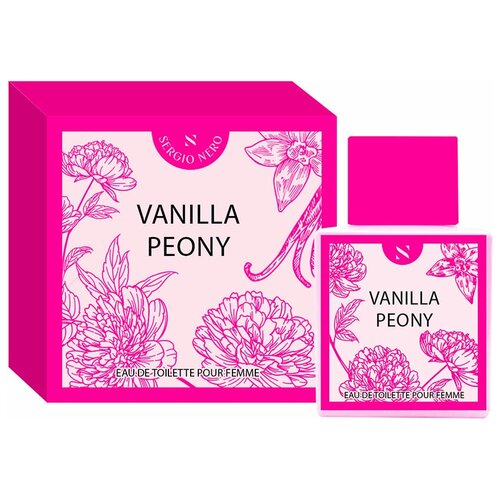 SERGIO NERO Vanilla Peony туалетная вода 50 мл крем для рук ваниль и пион vanilla blush