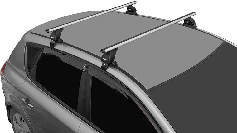 Багажник Lux БК3 для Toyota Highlander III внедорож-ник 2013-2019 штатные места аэро-классик 53мм 1.3м КА3 LUX Highlander13n (ШМ)